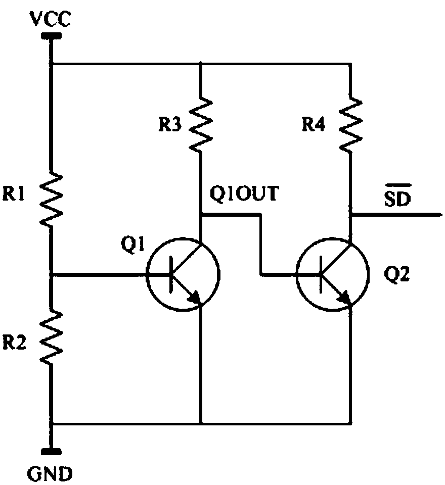 Circuit eliminating shutdown POP sound of audio power amplifier