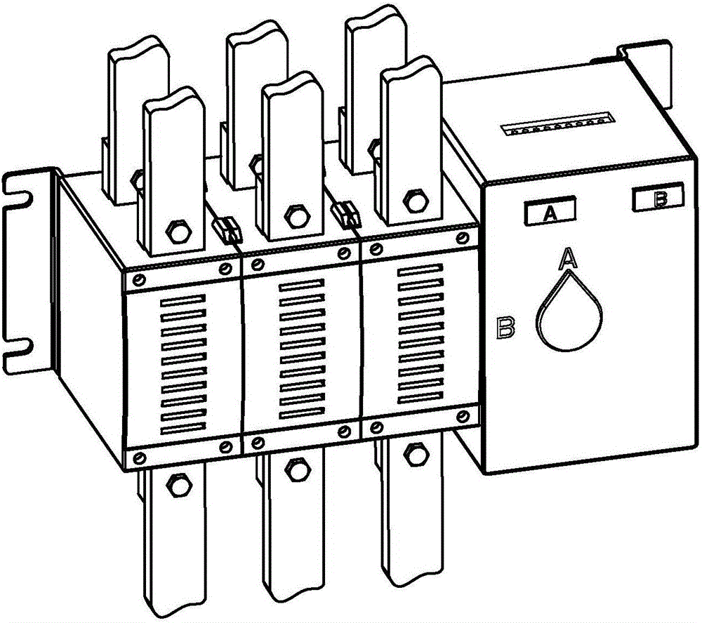 Design method for dual-power electric change-over switch