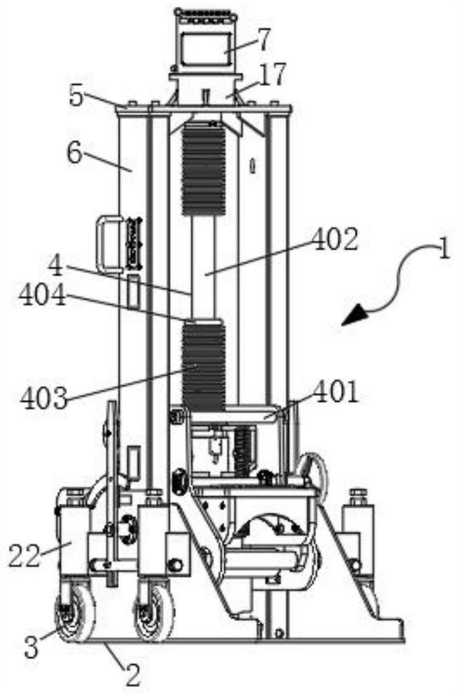 Jacking device used for mounting of steel structure net rack and using method of jacking device