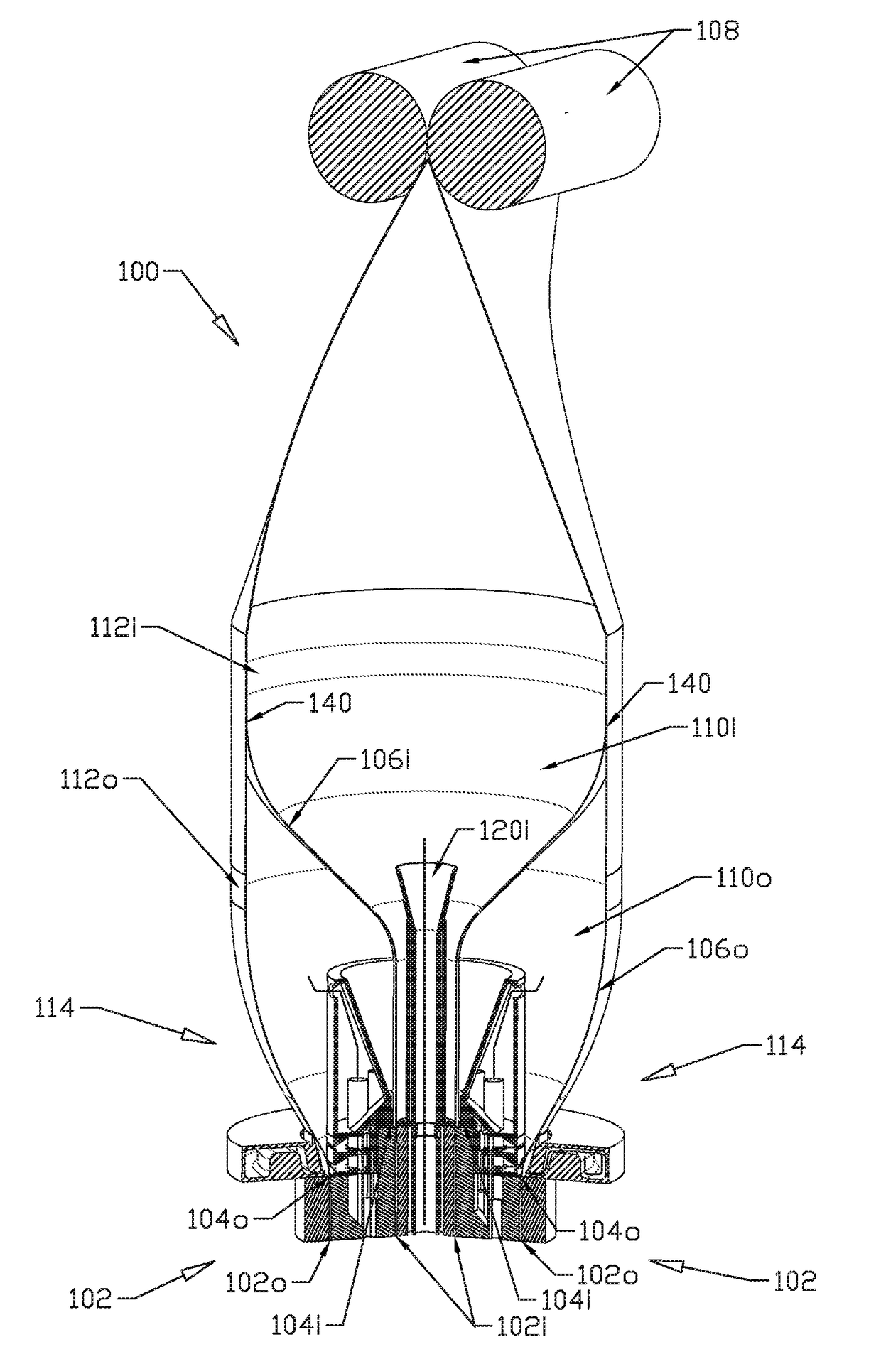 Apparatus and method for forming a polymeric web