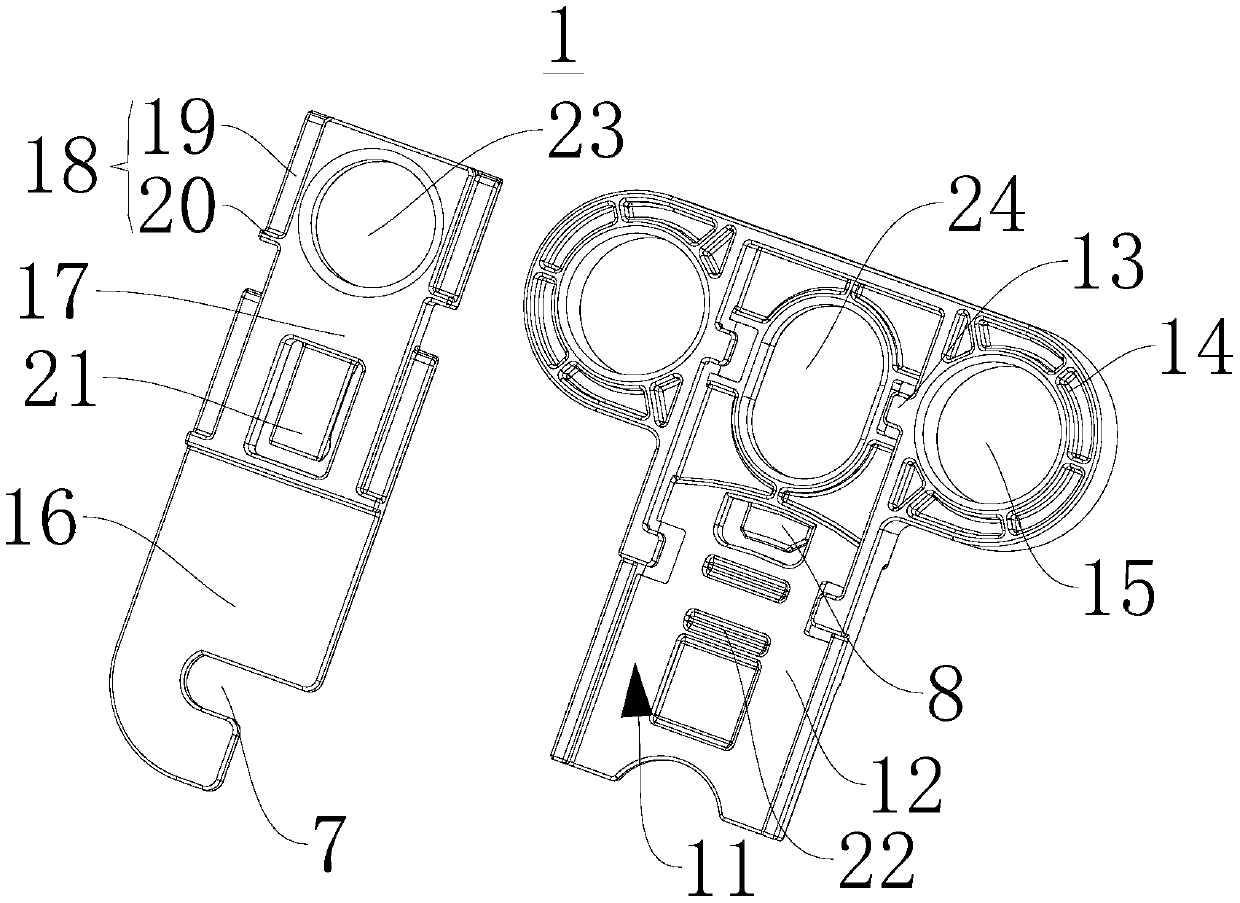 Auxiliary fixing tool, air outlet device and air conditioner