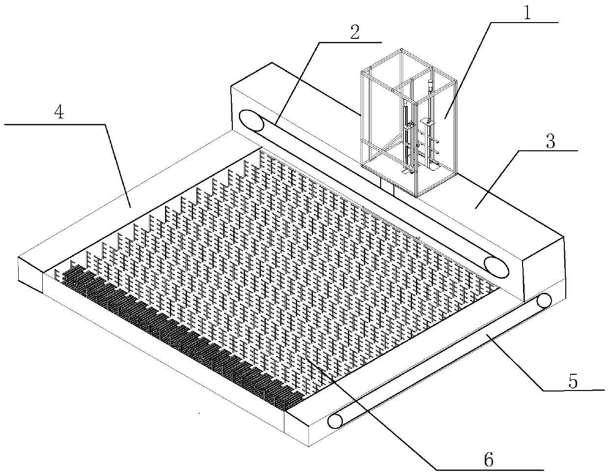 Pearl mussel launching and collecting device for factory pearl culture