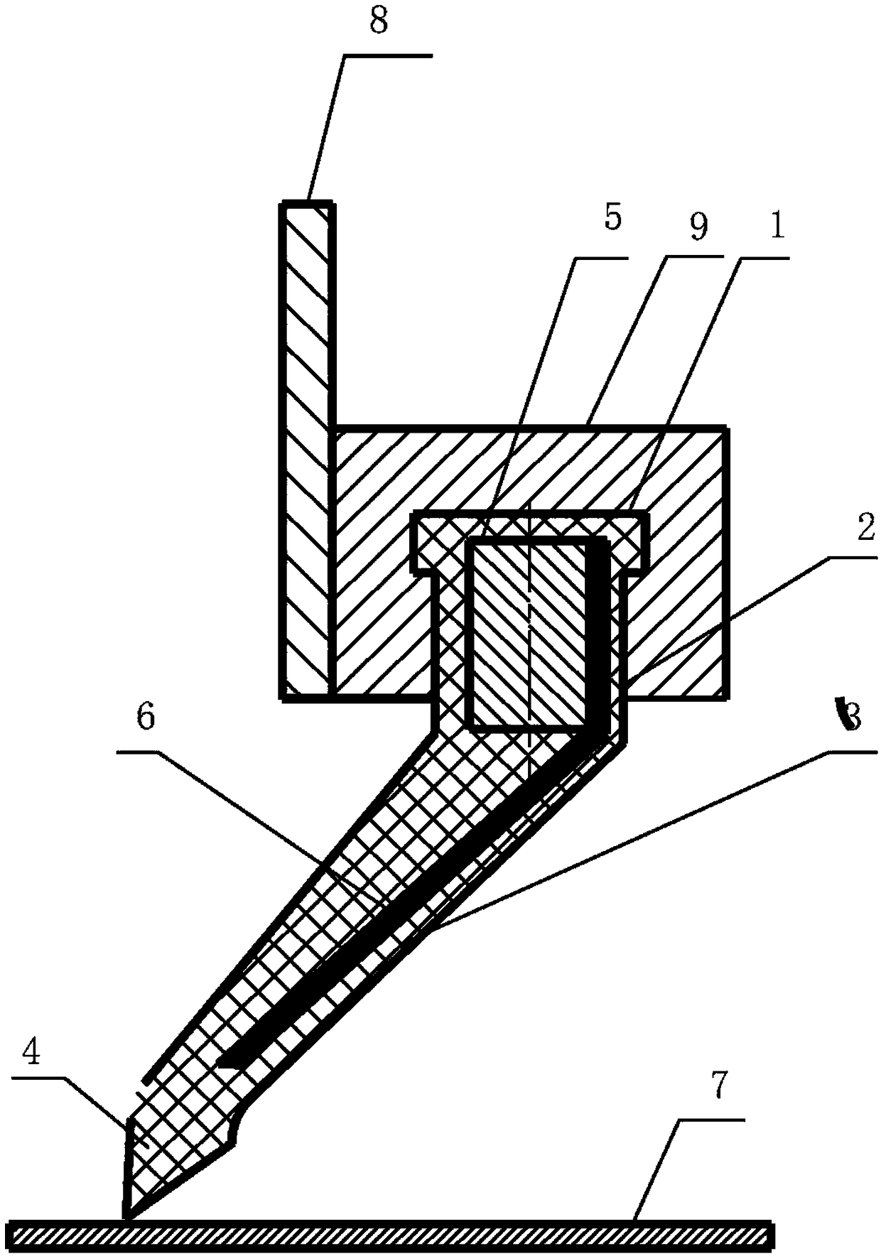 Oil scraping device for silicon steel