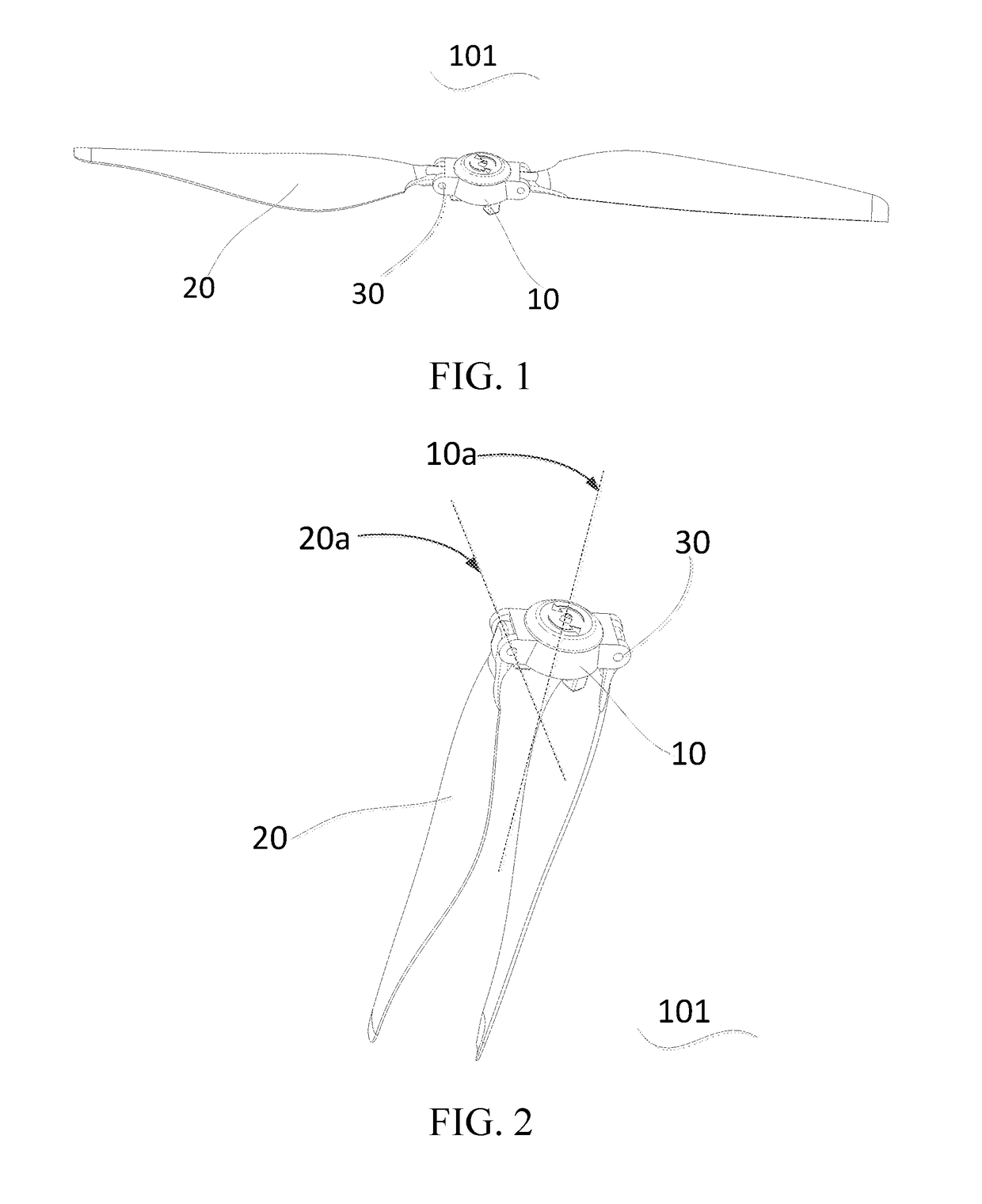 Foldable propeller, power assembly and unmanned aerial vehicle
