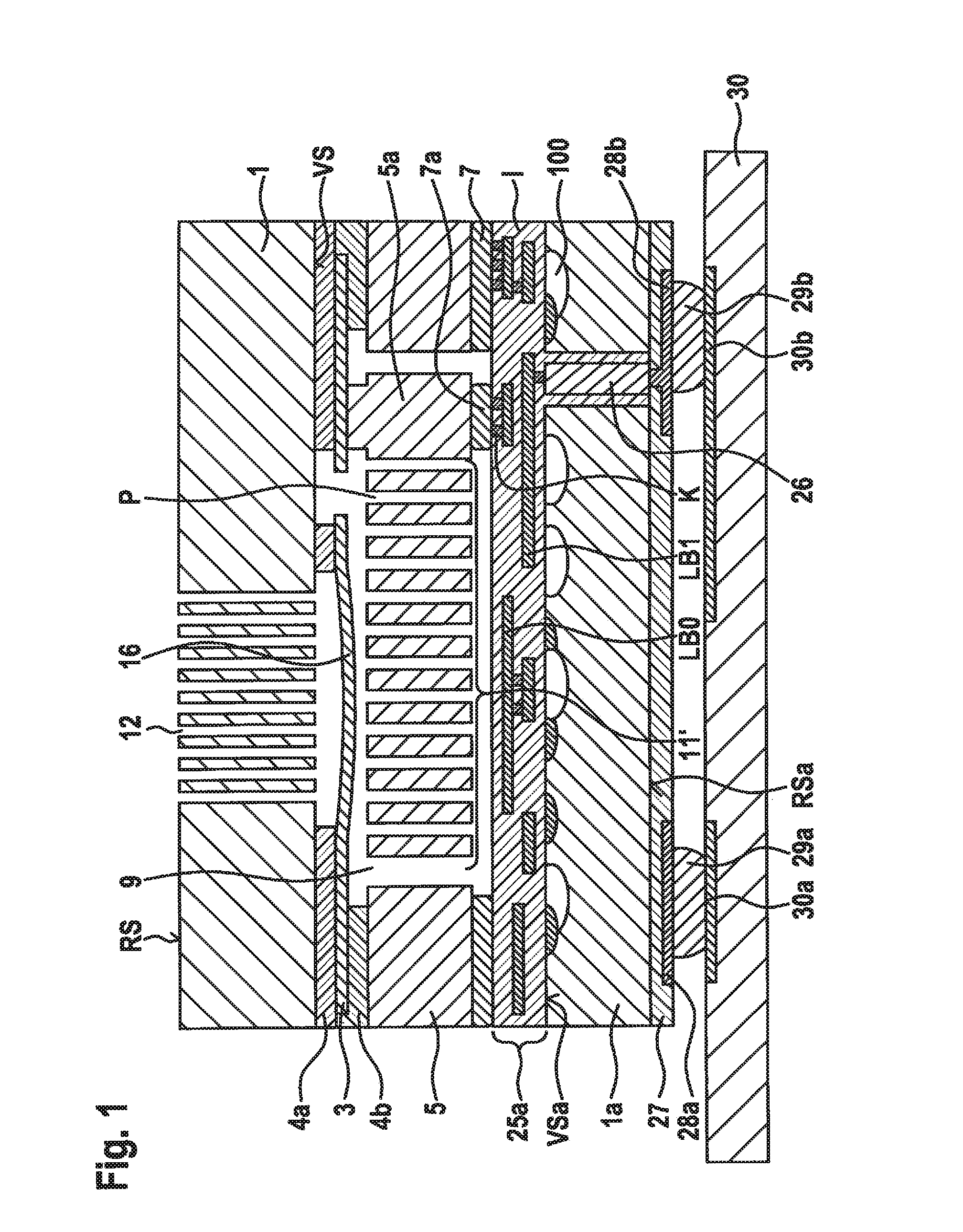 Micromechanical pressure sensor device and corresponding manufacturing method