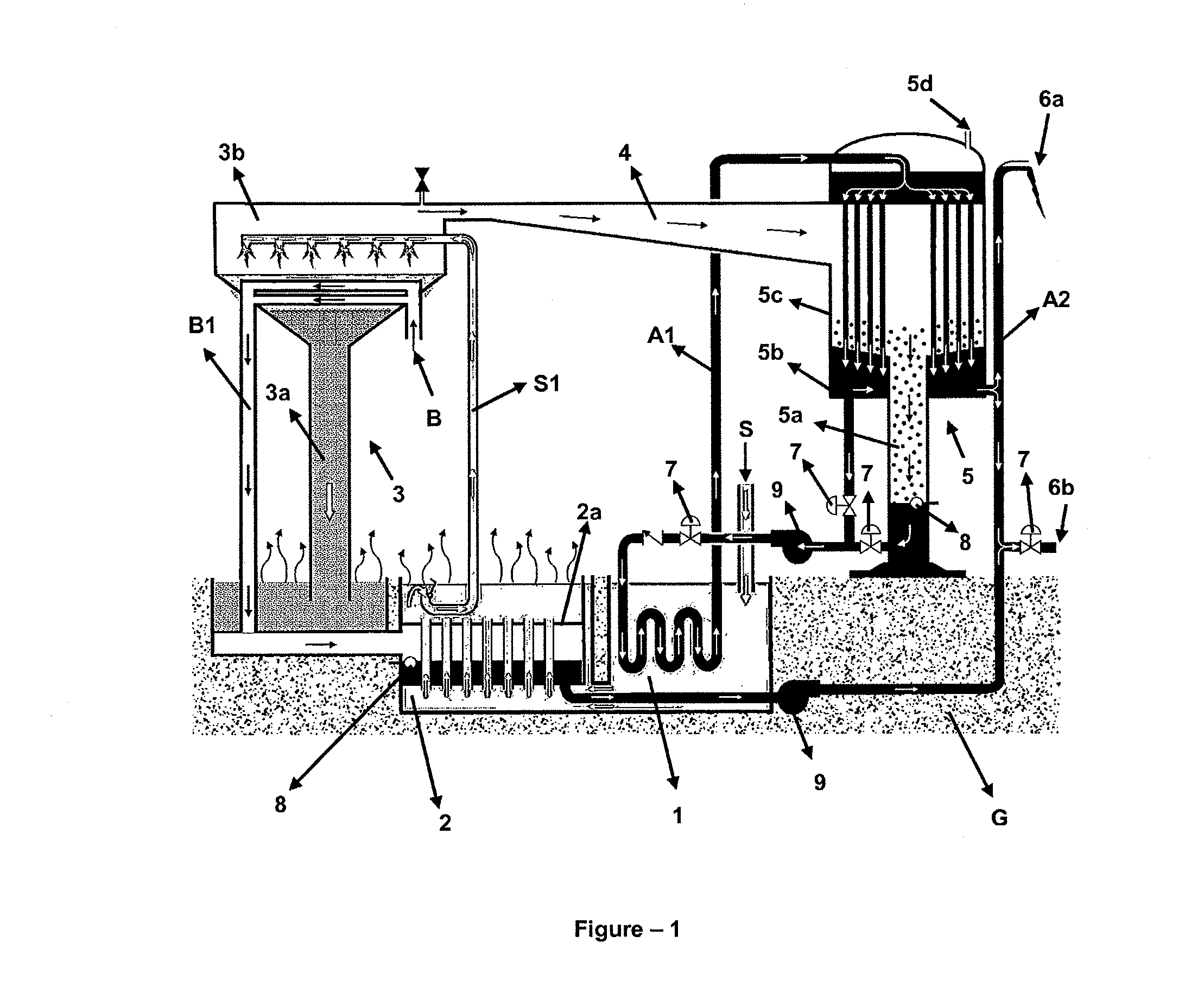 Steam condensation and water distillation system