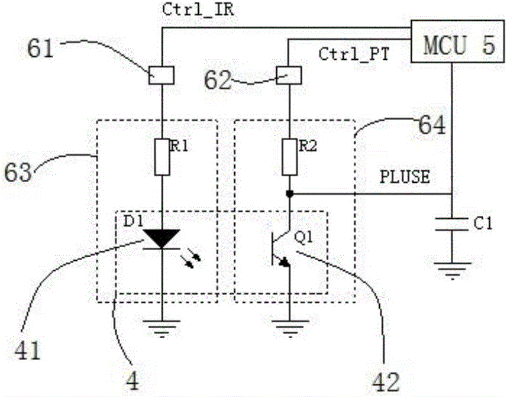 Novel pulse metering device in fuel gas meter end and metering method