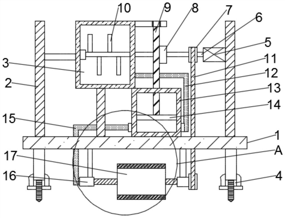 A device for cleaning a construction site