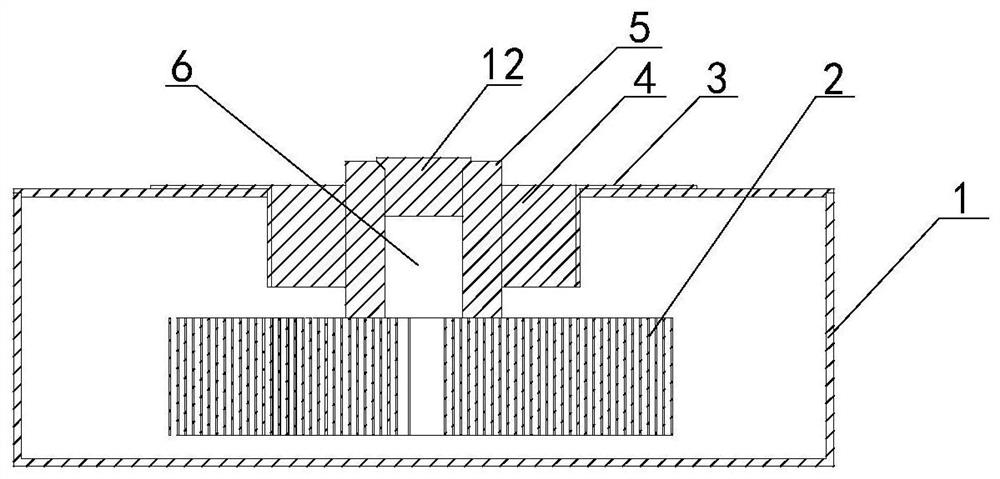 Battery structure for injecting liquid from end part of electrode column and battery liquid injection method