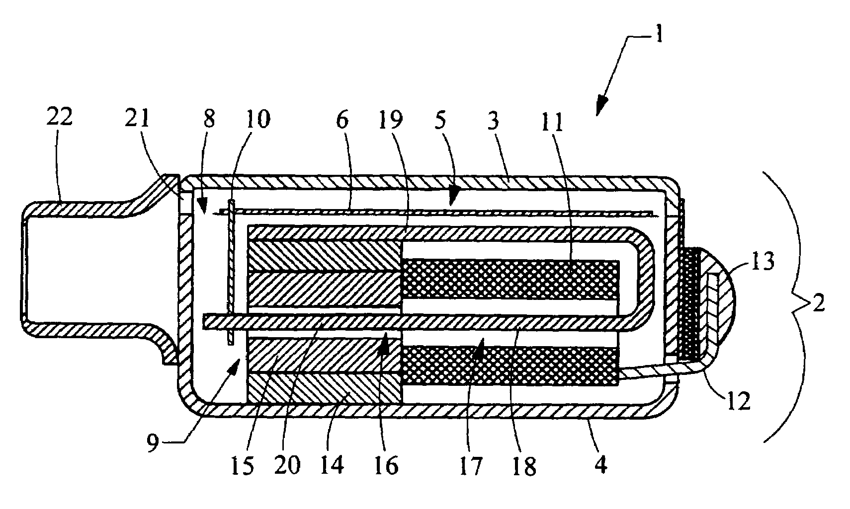 Electroacoustic transducer with a diaphragm, and method for fixing a diaphragm in such transducer