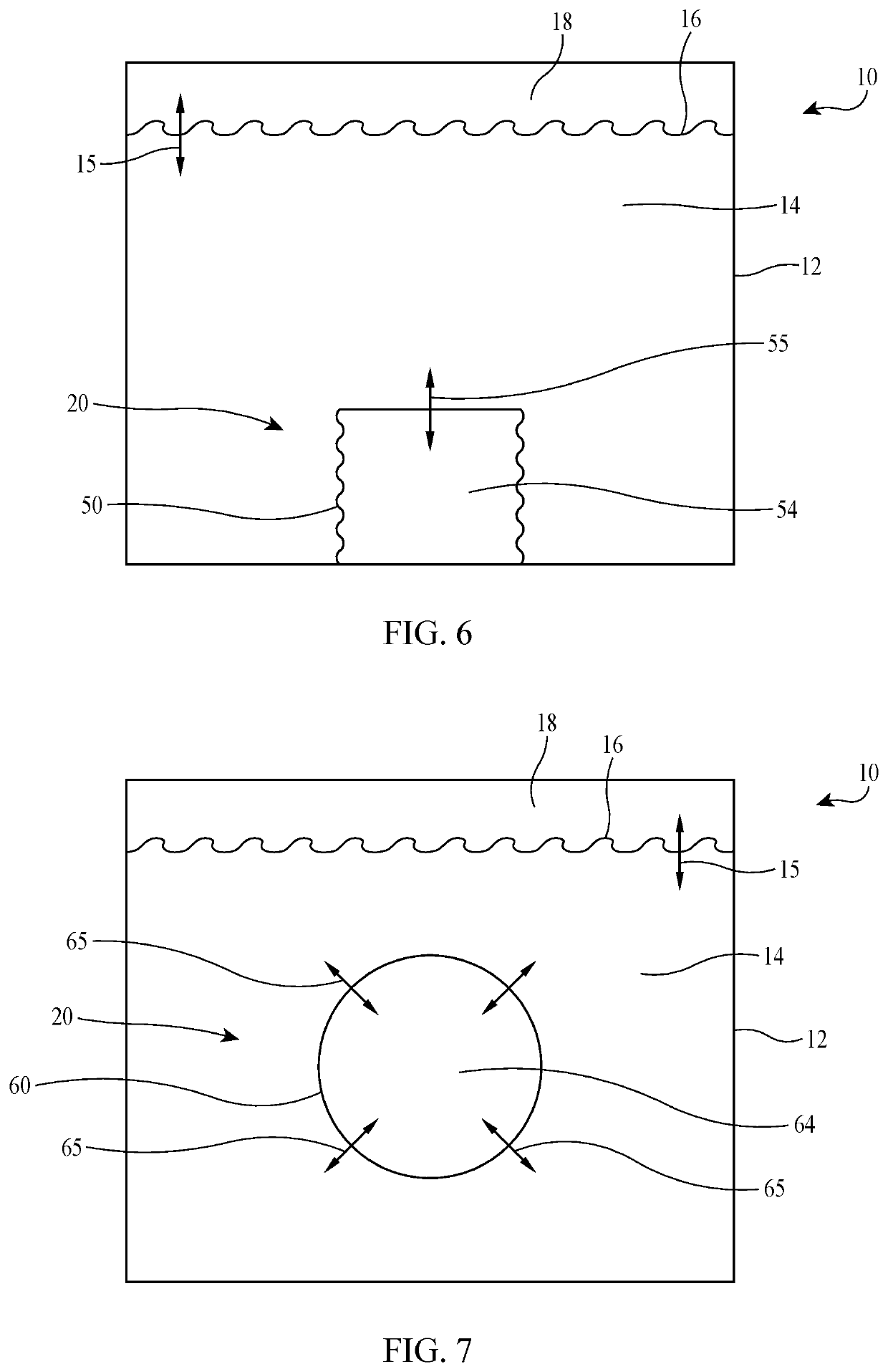 Motion absorbing system and method for a structure