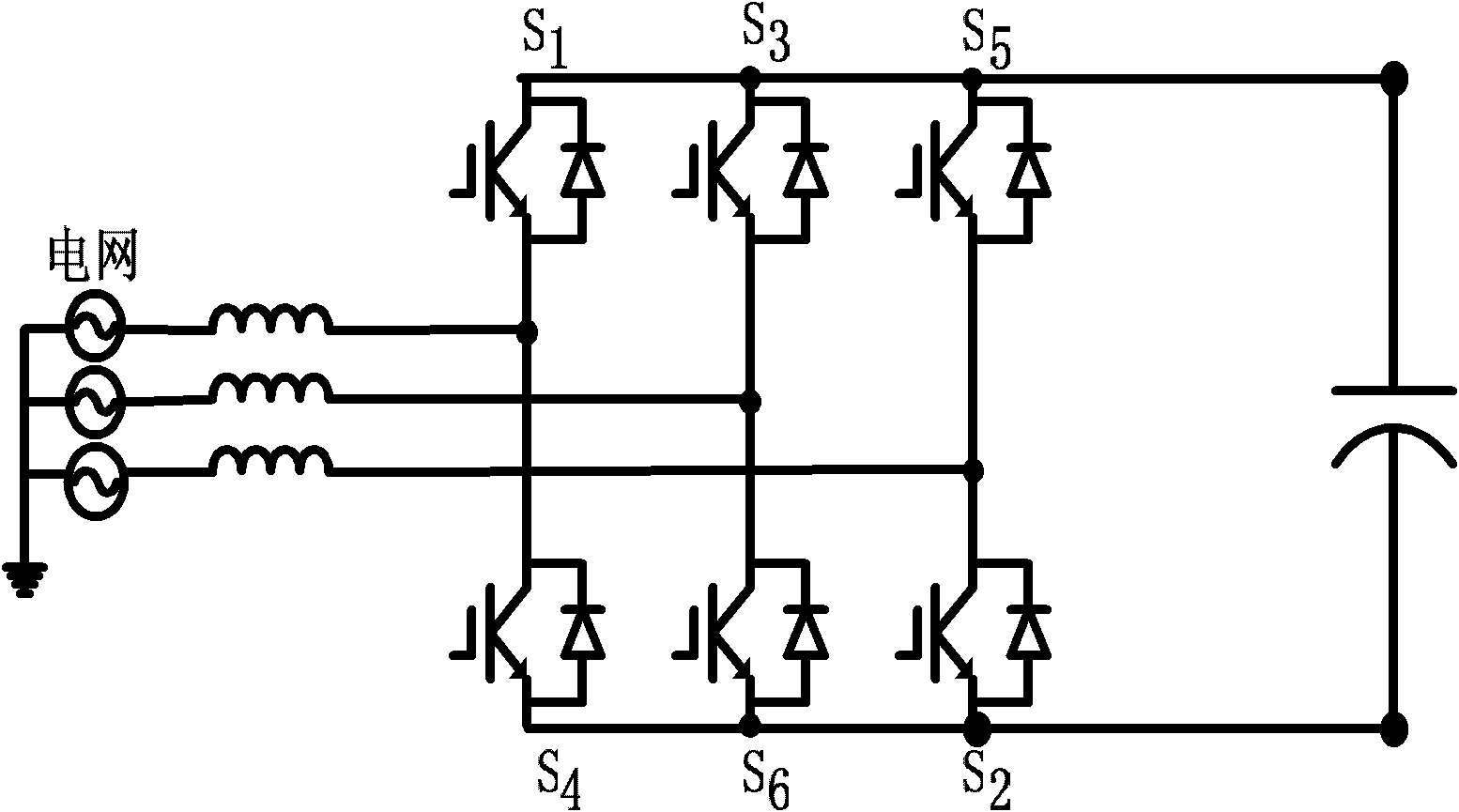 Series-connected bridge-type impedance network power converter