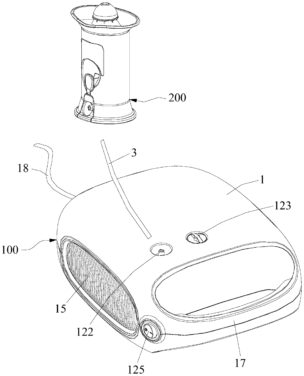 Spray nasal washing device