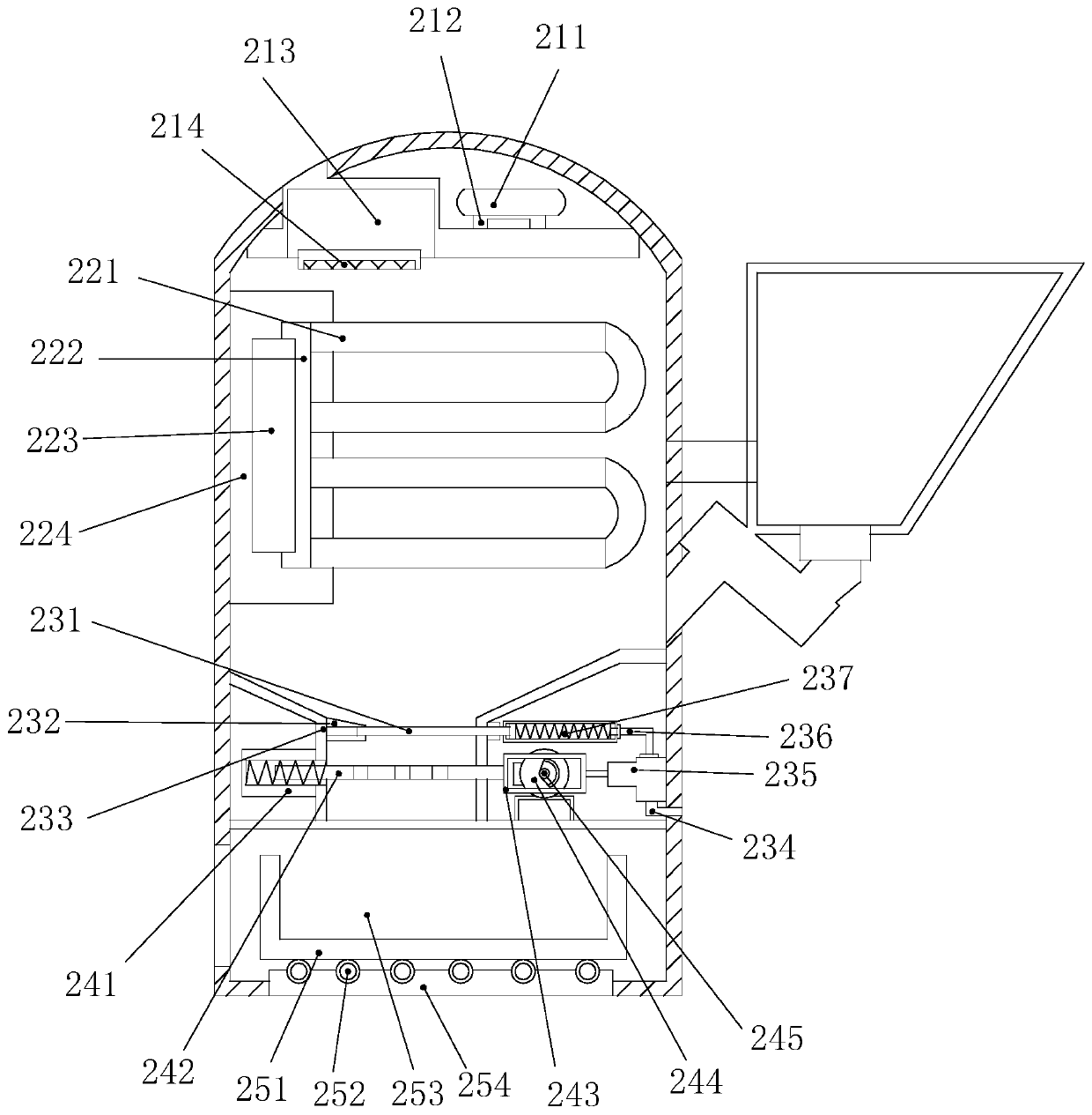 Intelligent biomass furnace capable of automatically adjusting temperature