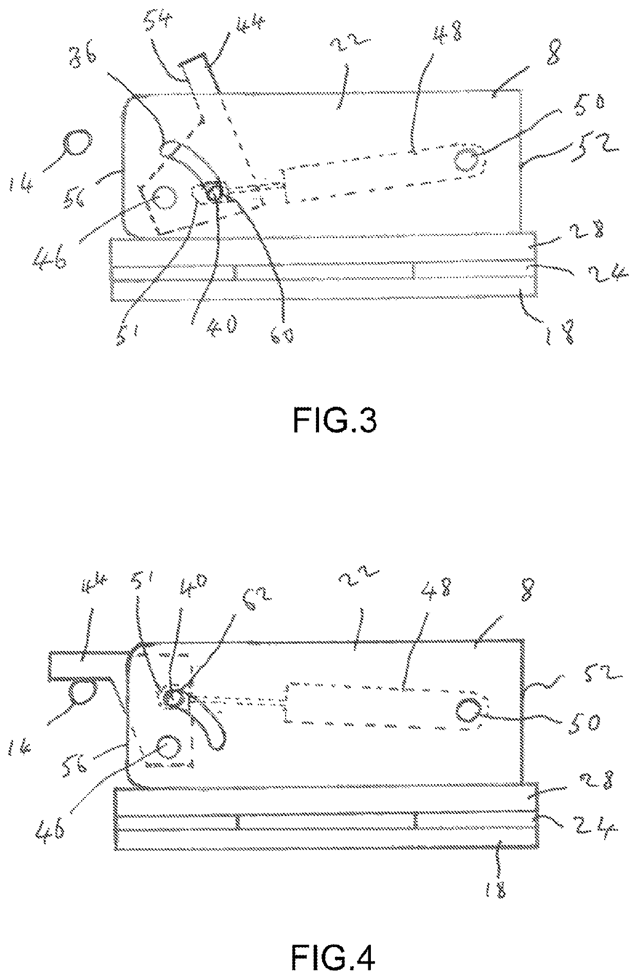 Floor locking device for a wind turbine blade mould