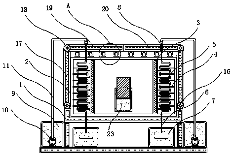 Photoelectric switching network server with intelligent heat dissipation protection structure