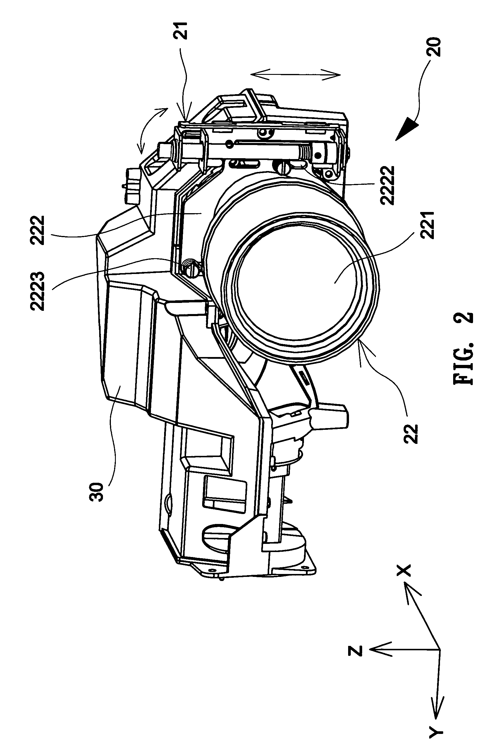 Projection lens movement-adjusting apparatus