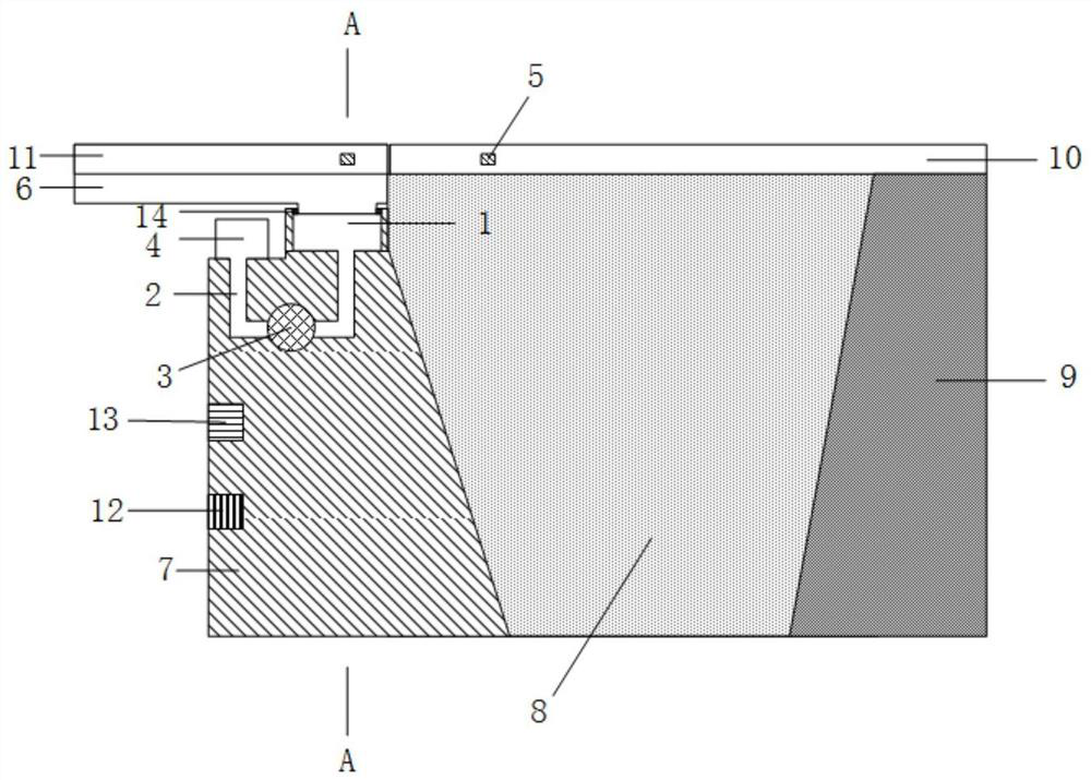 Device suitable for eliminating bumping at bridge head and construction method