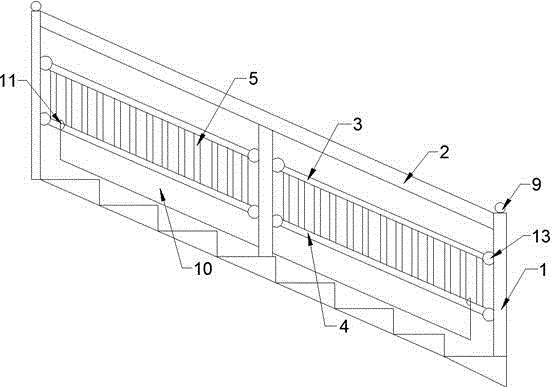 Multi-functional stair railing