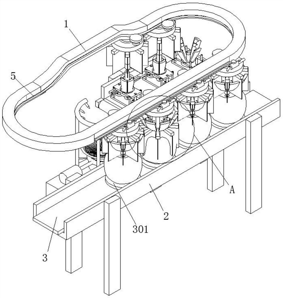 A core removal device for apple juice pretreatment processing equipment