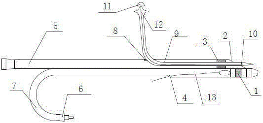 A device for treating arterial occlusive disease and its application