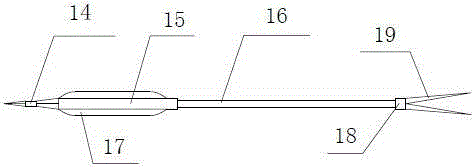 A device for treating arterial occlusive disease and its application