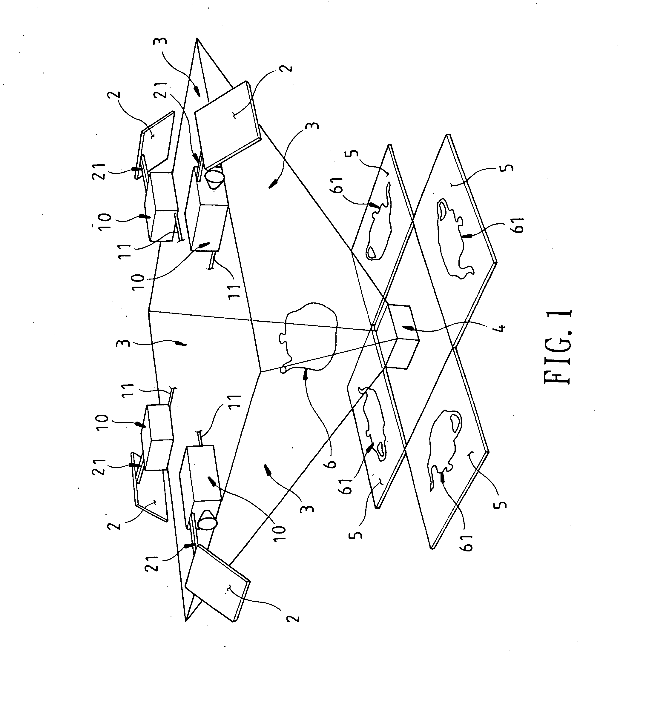 Large three-dimensional image formation device