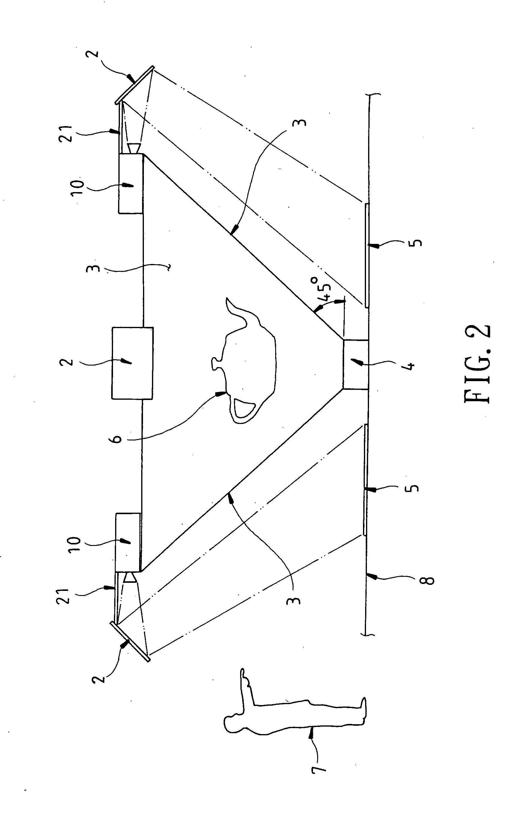 Large three-dimensional image formation device