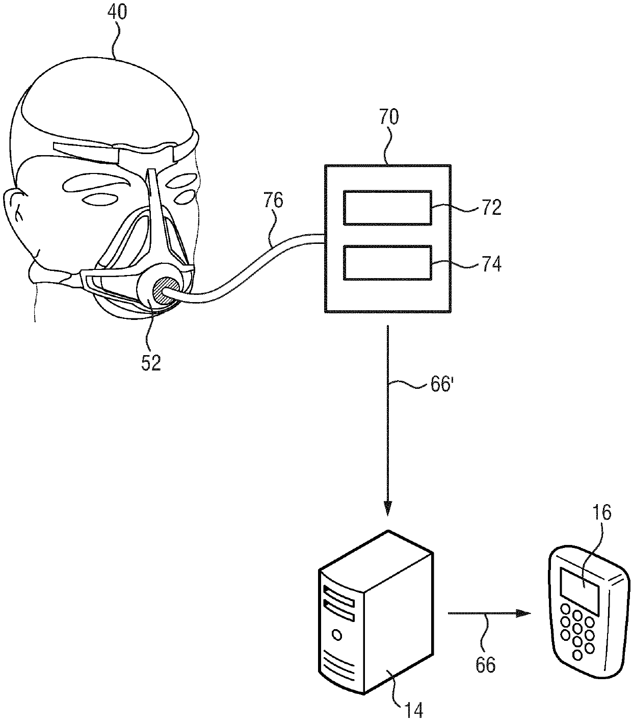 System for increasing a patient's compliance with a therapy relating to an upper airway disorder
