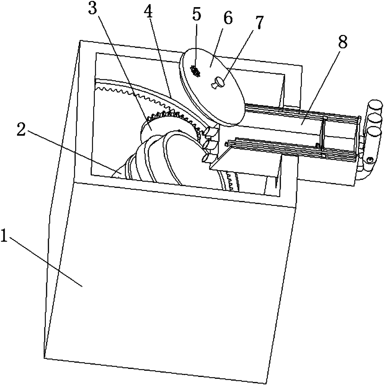 Automatic cooker with vegetable adding device