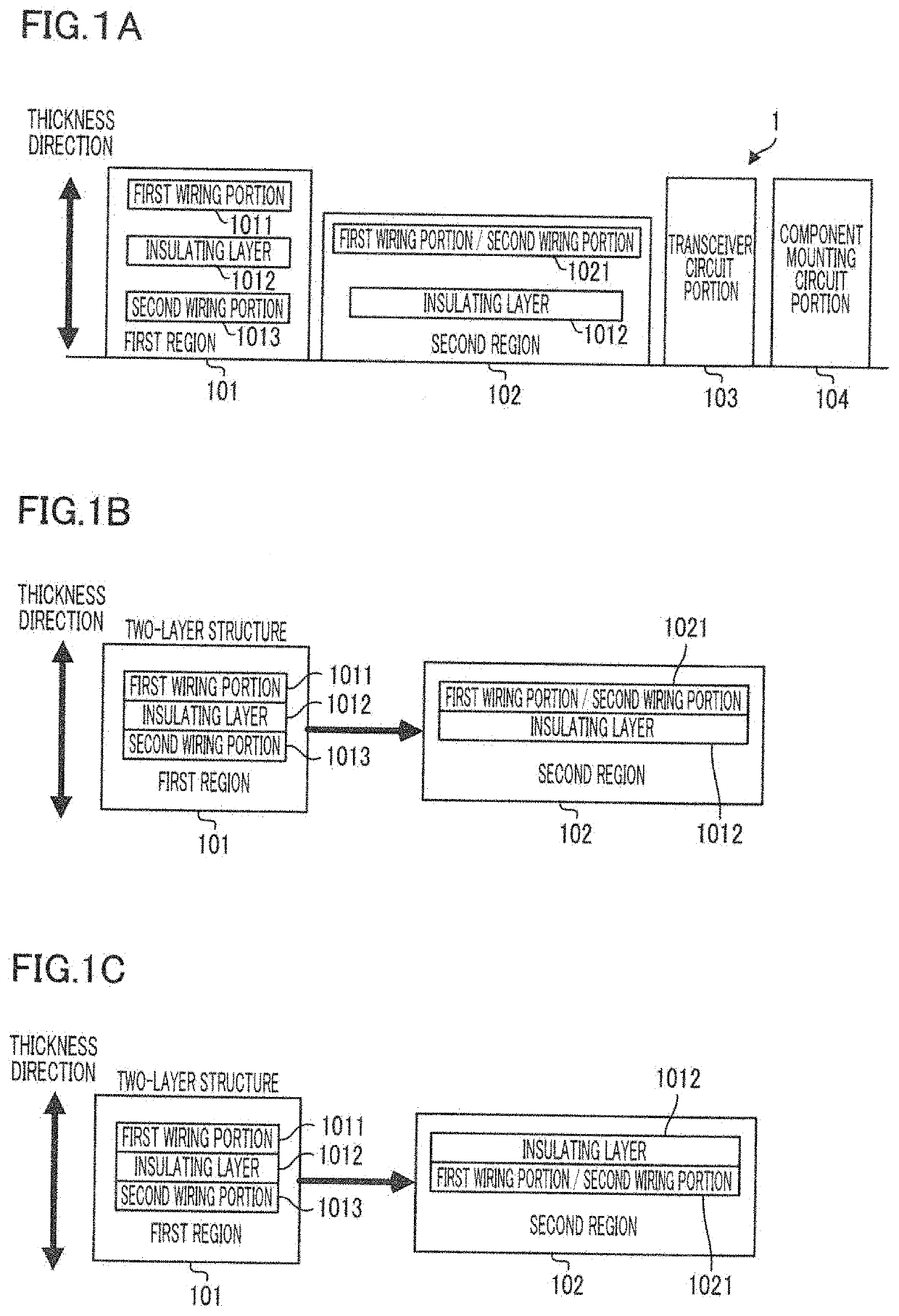 Wireless power supply wiring circuit board and battery module