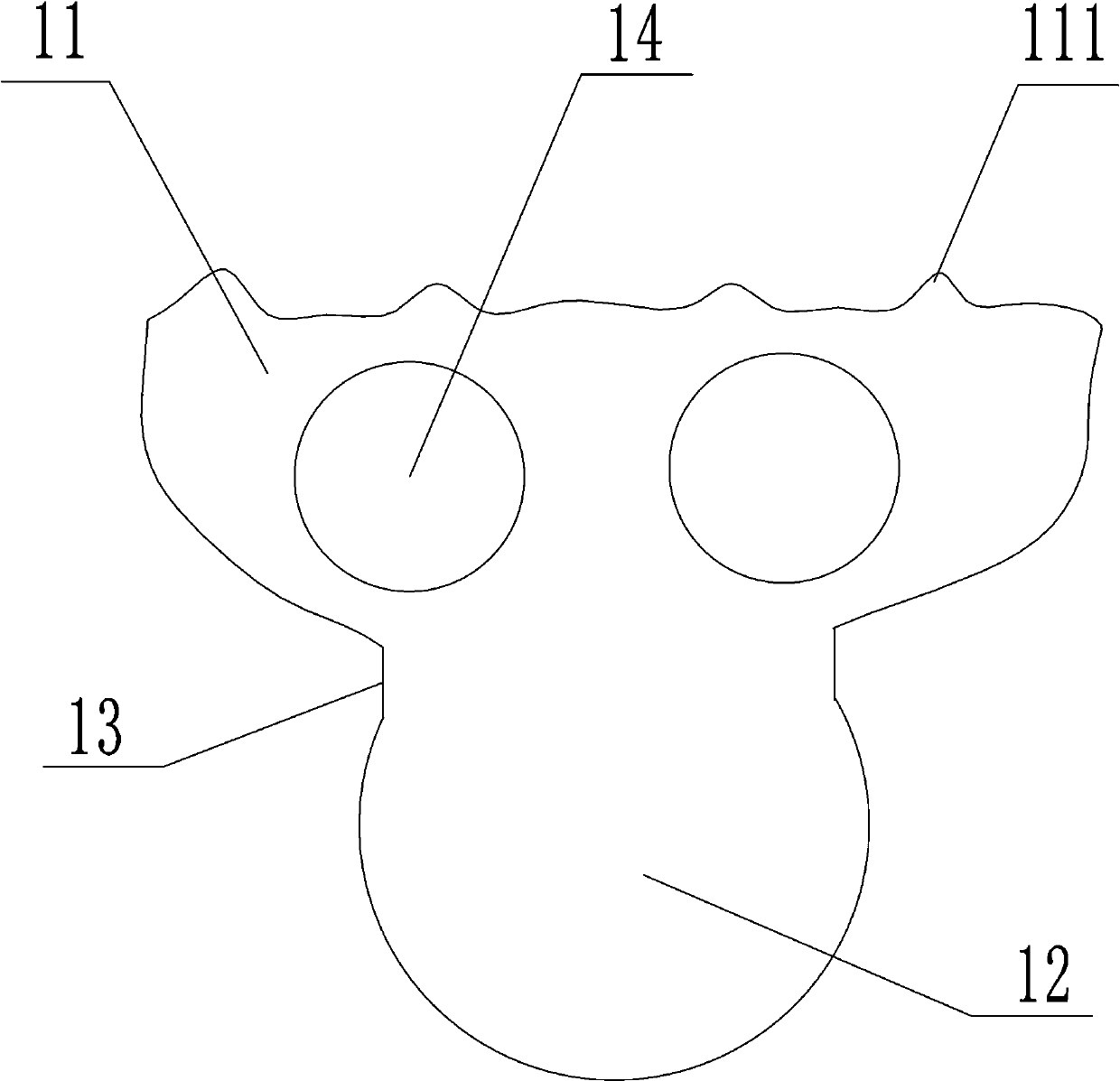 Anterior zero-incisura fixed combined type movable artificial cervical vertebra body and using method