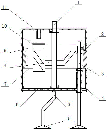 Executing mechanism for inter-plant mechanical weeding device for greenhouse vegetable planting