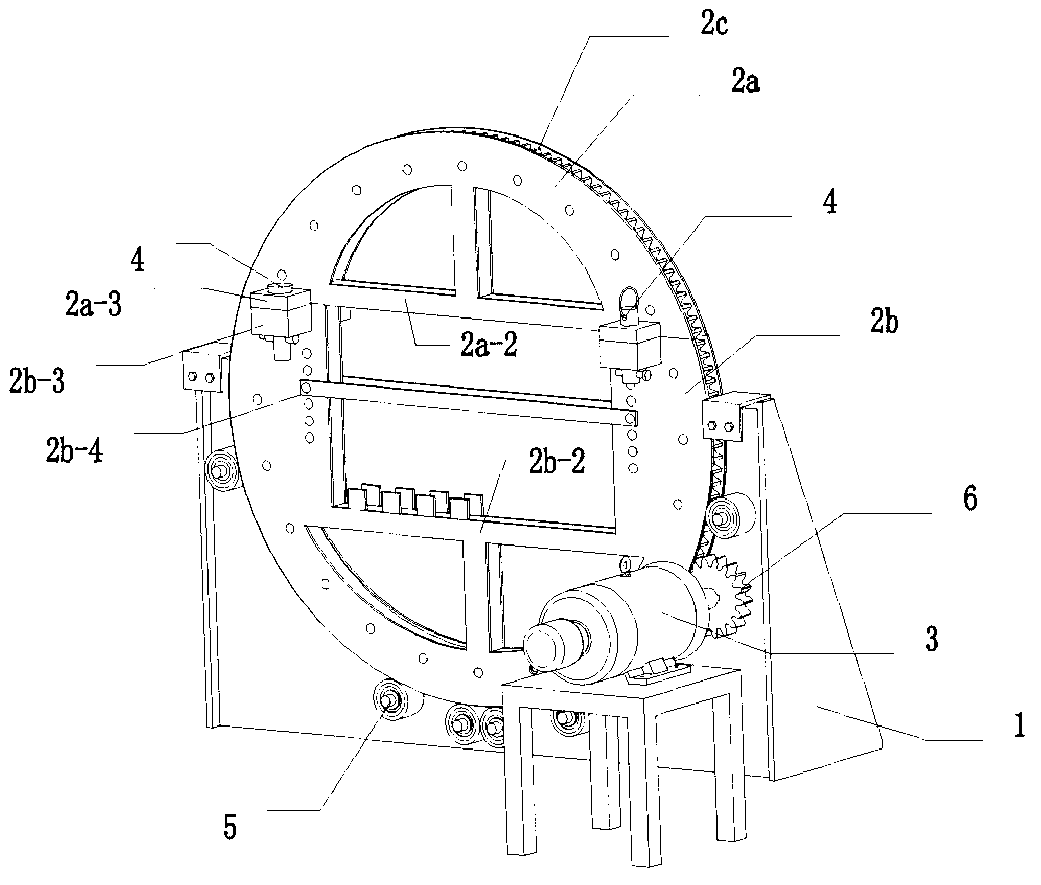H-shaped steel turning device