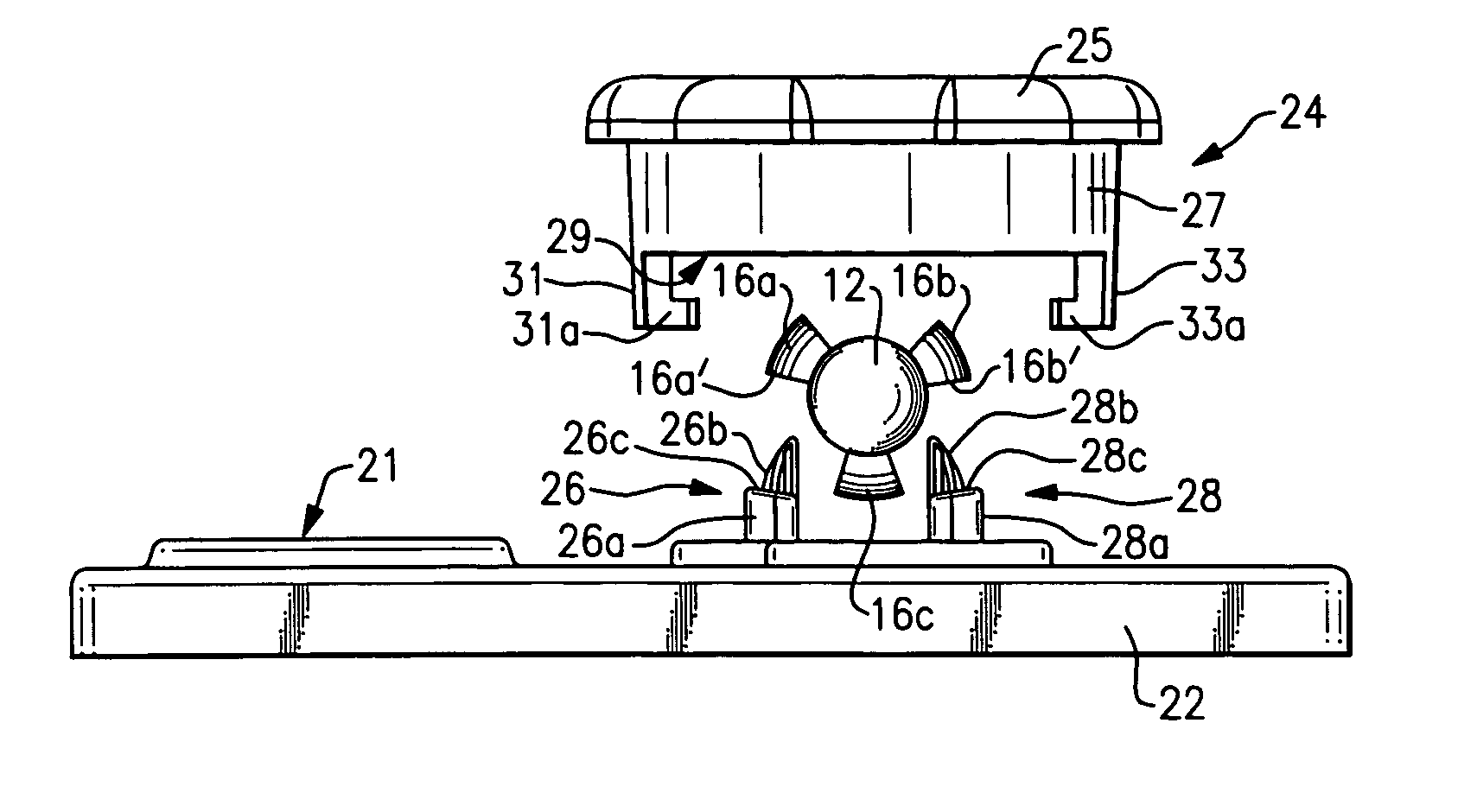 Holder for dual optic IOL