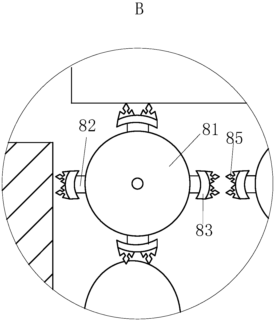 Plate surface treatment device