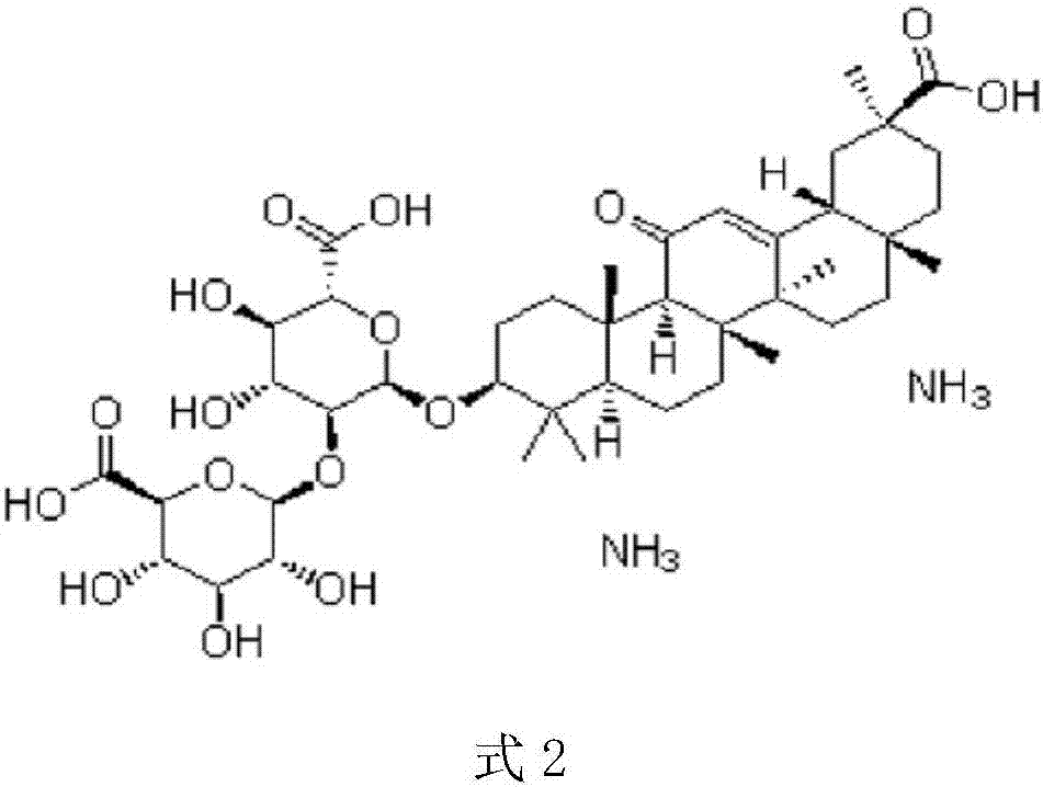 Compound pellets of diammonium glycyrrhizinate and entecavir and preparation method thereof