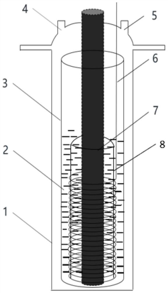 A system for in-situ electrocatalytic molten salt electrolysis synthesis of silicon nanofibers by diaphragm method