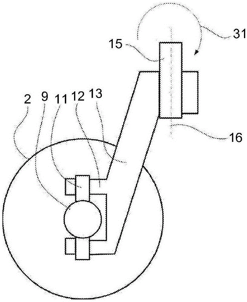 Elastic coupling device for connecting two drive shafts
