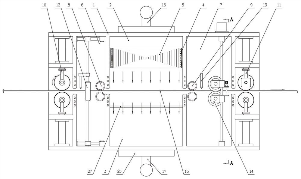 Heating, shaping, cutting and edge sealing device for papermaking mesh