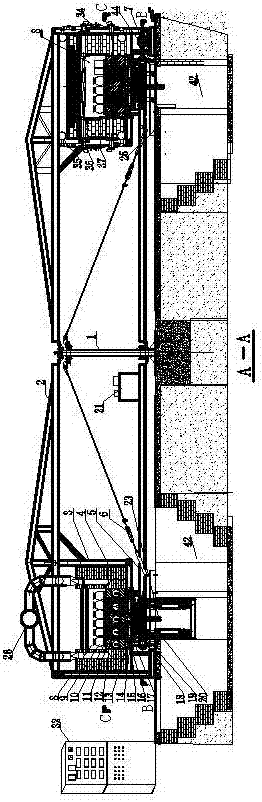 An energy-saving kiln with circular moving plates