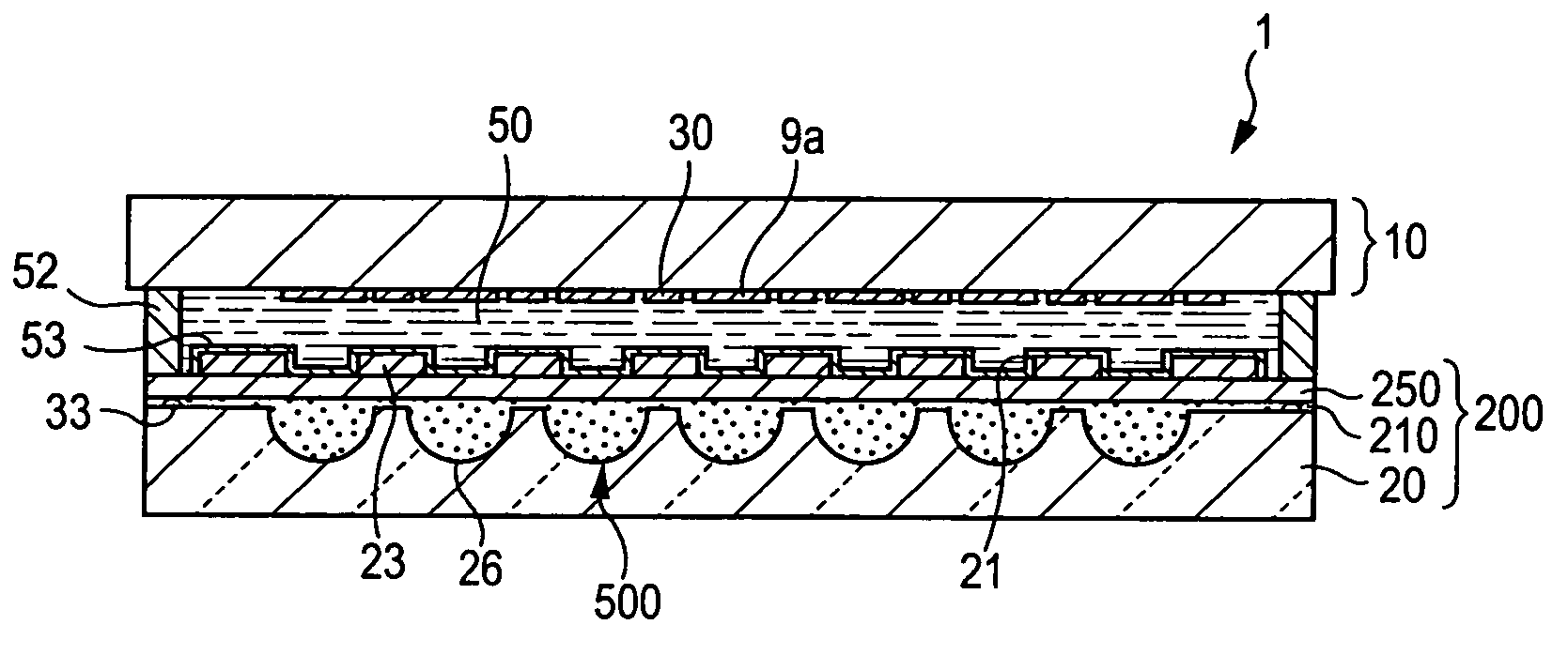 Electro-optical device, method of manufacturing the same, and electronic apparatus using electro-optical device