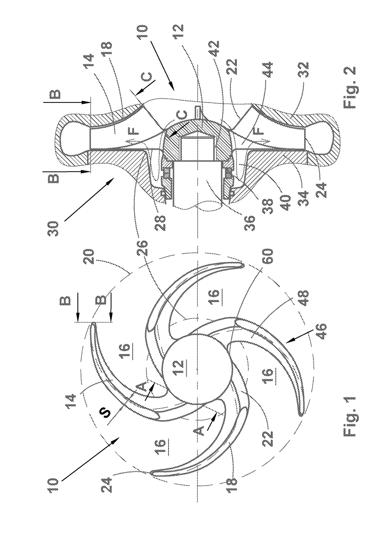 Rotor for a centrifugal flow machine and a centrifugal flow machine