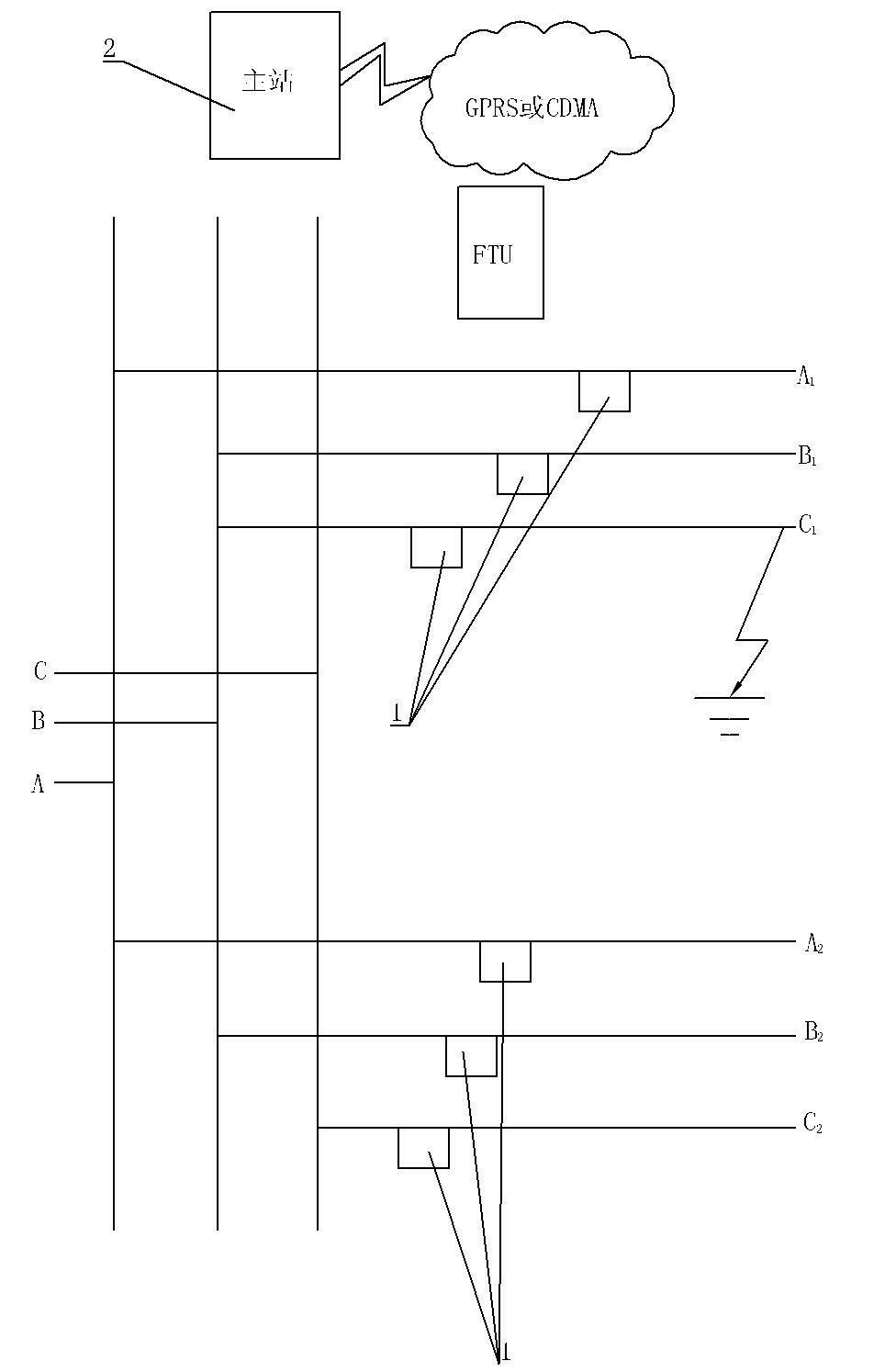 Method and system for judging ground faults of medium and high voltage overhead transmission lines