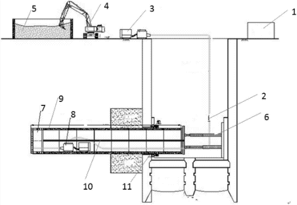 Construction method for pipe retreating of cross-river pipe jacking pipeline in soft soil stratum