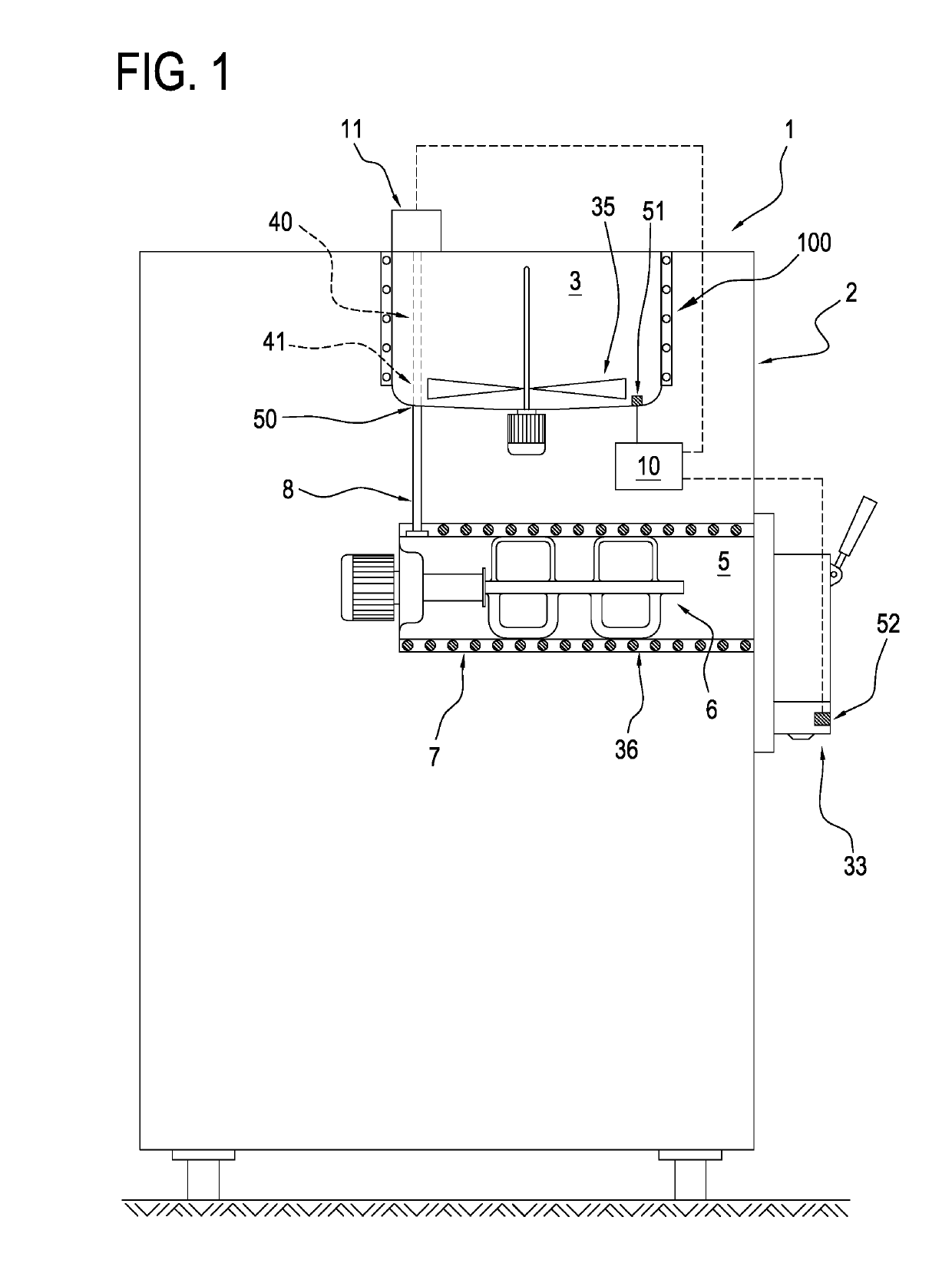 Machine for making liquid or semi-liquid food products and method of operating the machine