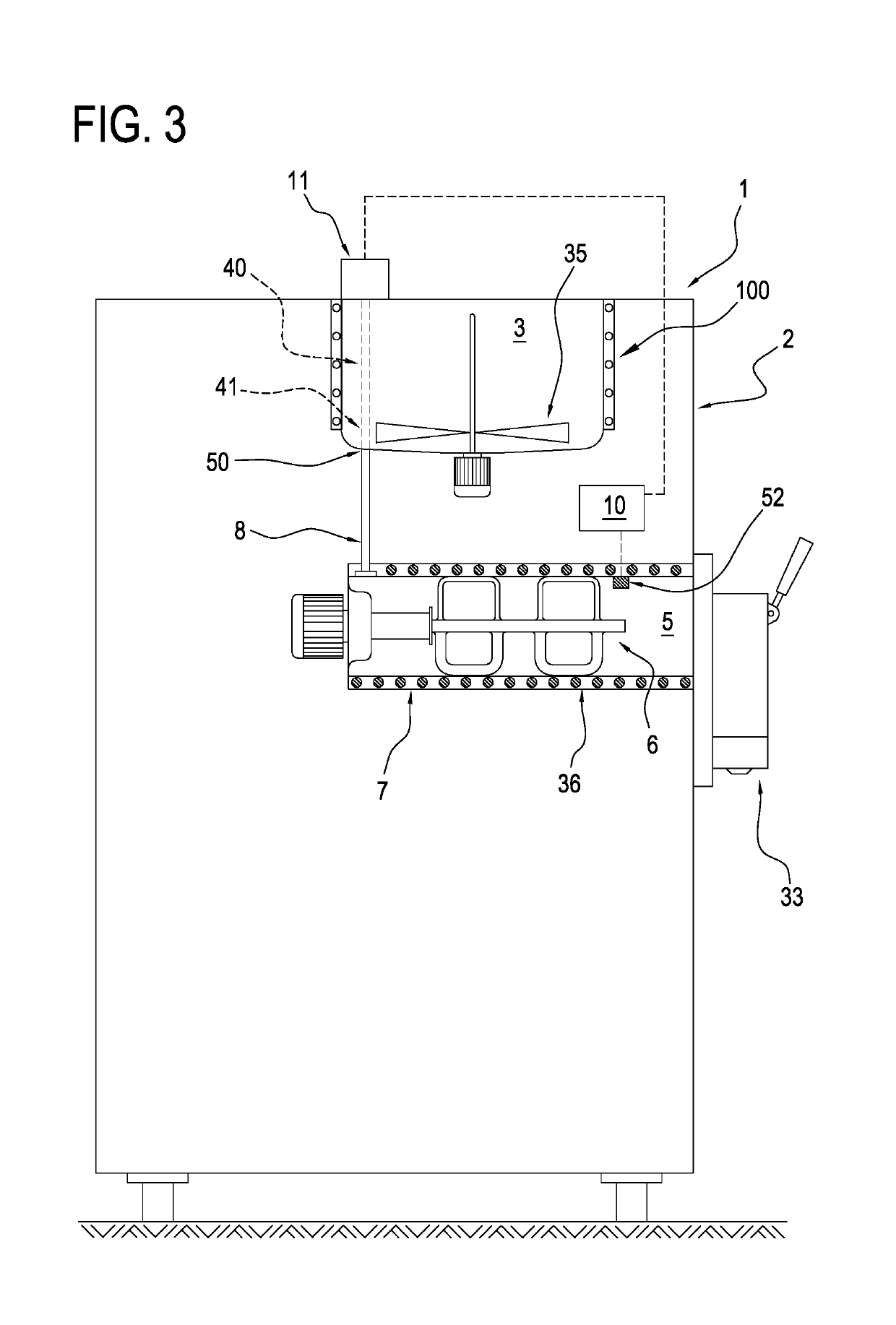 Machine for making liquid or semi-liquid food products and method of operating the machine