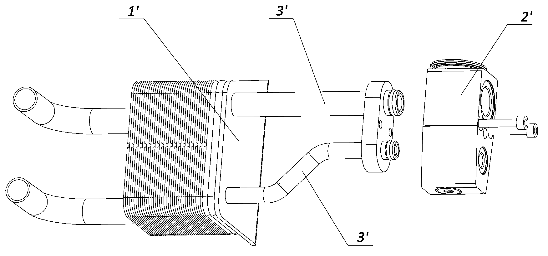 Heat exchanger integrated assembly