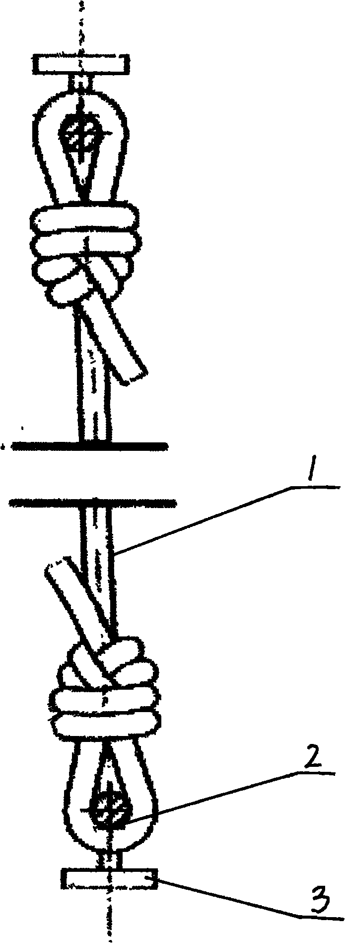 Testing method for safe performance of power climbing rope