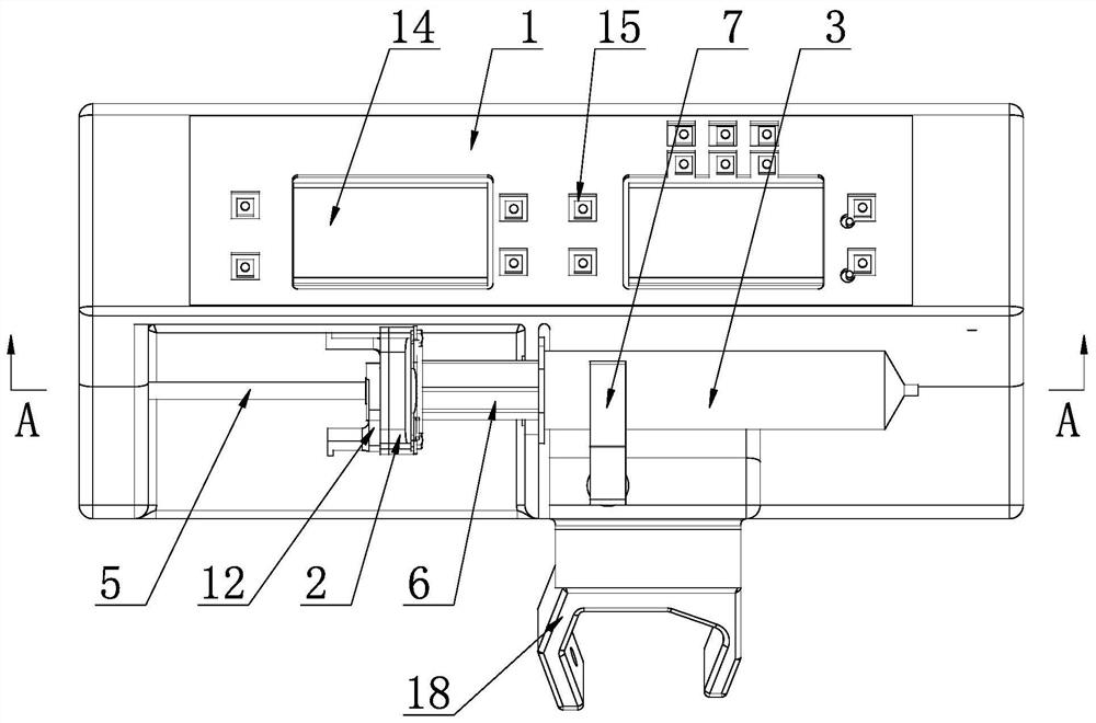 Stable quantifying device for somatic cell acupoint injection therapy